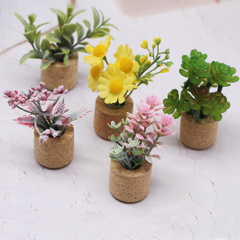 Plant Pot - Миниатюрная модель цветочного горшка для кукольного