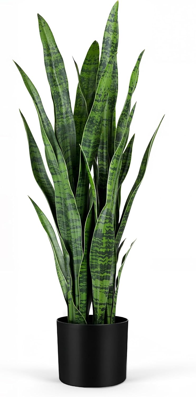 Snake Plant - Искусственная змеевидная растение, 35 дюймов, зеленая
